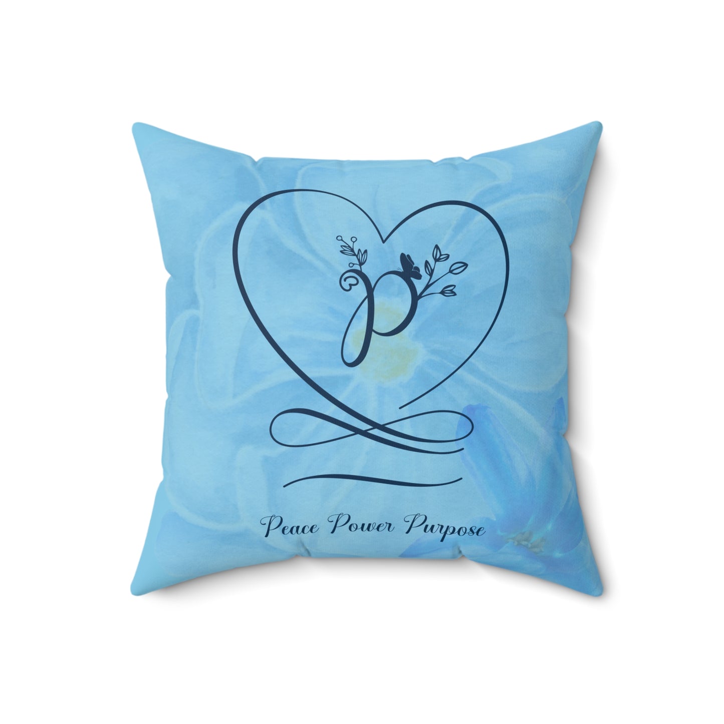 Peace Polyester Square Pillow