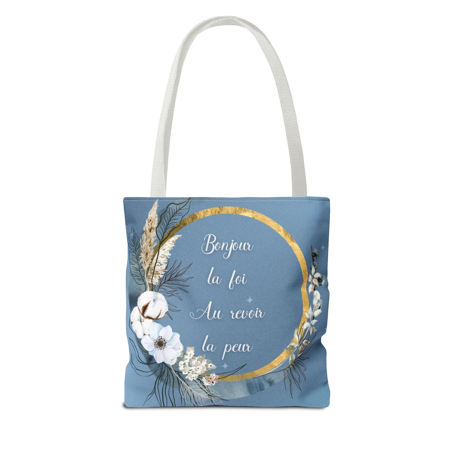 Bonjour la foi Tote Bag (AOP)