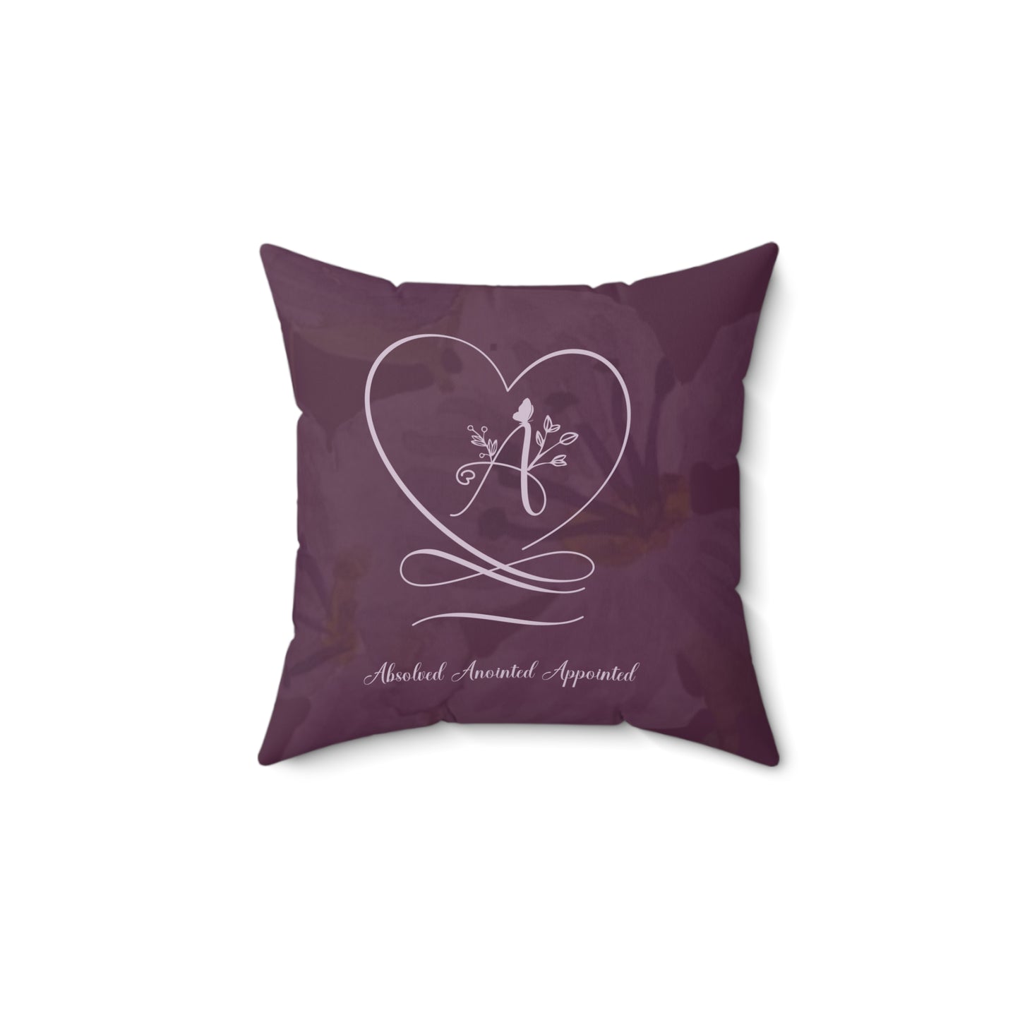 Anointed 2 Faux Suede Square Pillow