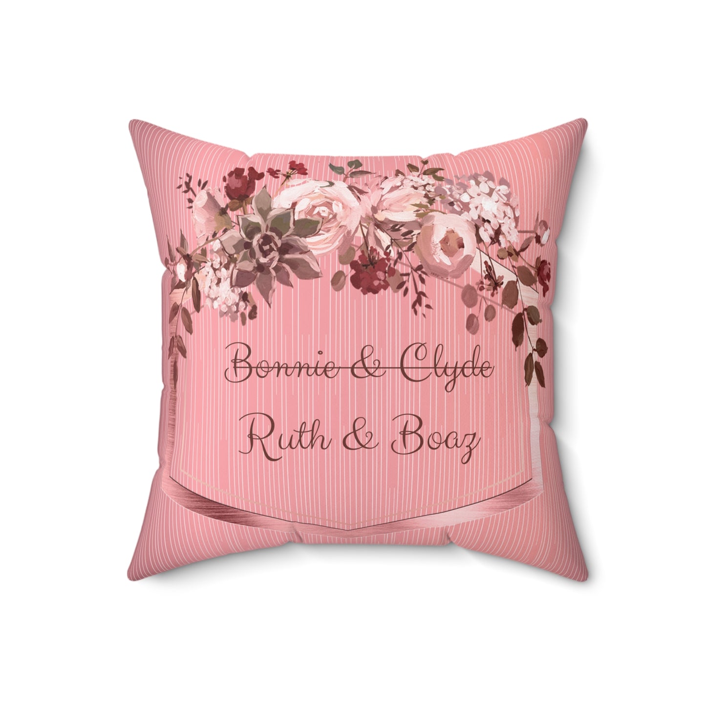 Ruth & Boaz Spun Polyester Square Pillow