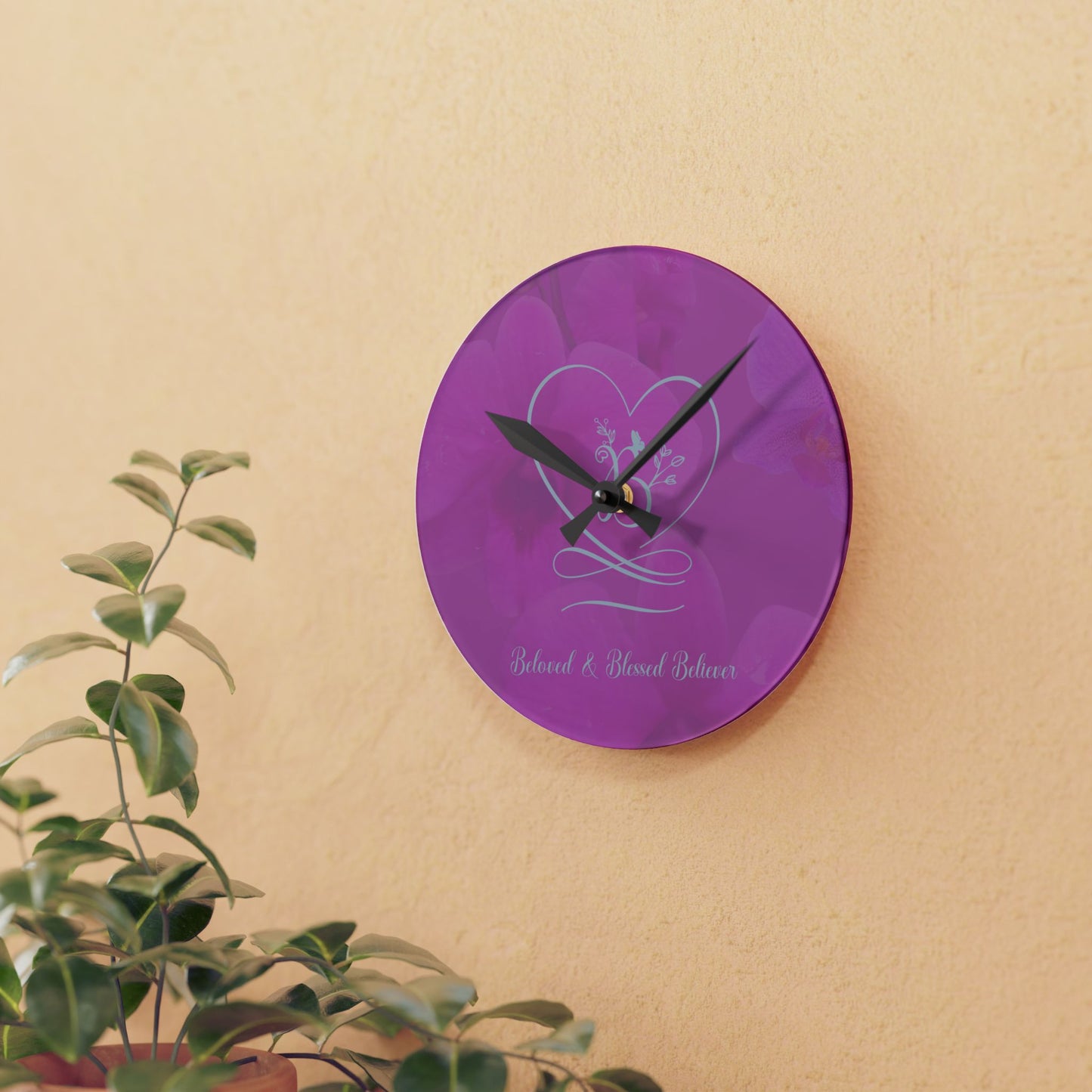 Beloved Acrylic Wall Clock