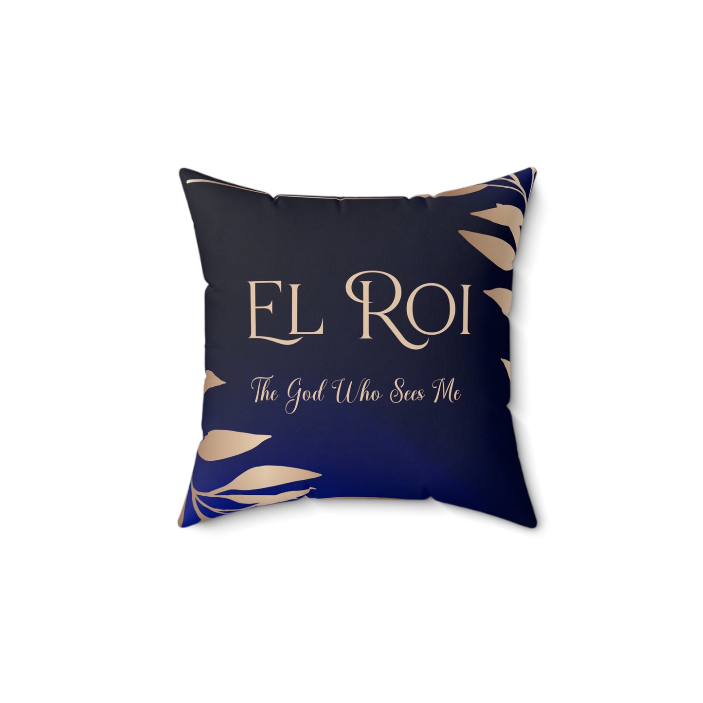 El Roi - (Sapphire) Faux Suede Square Pillow