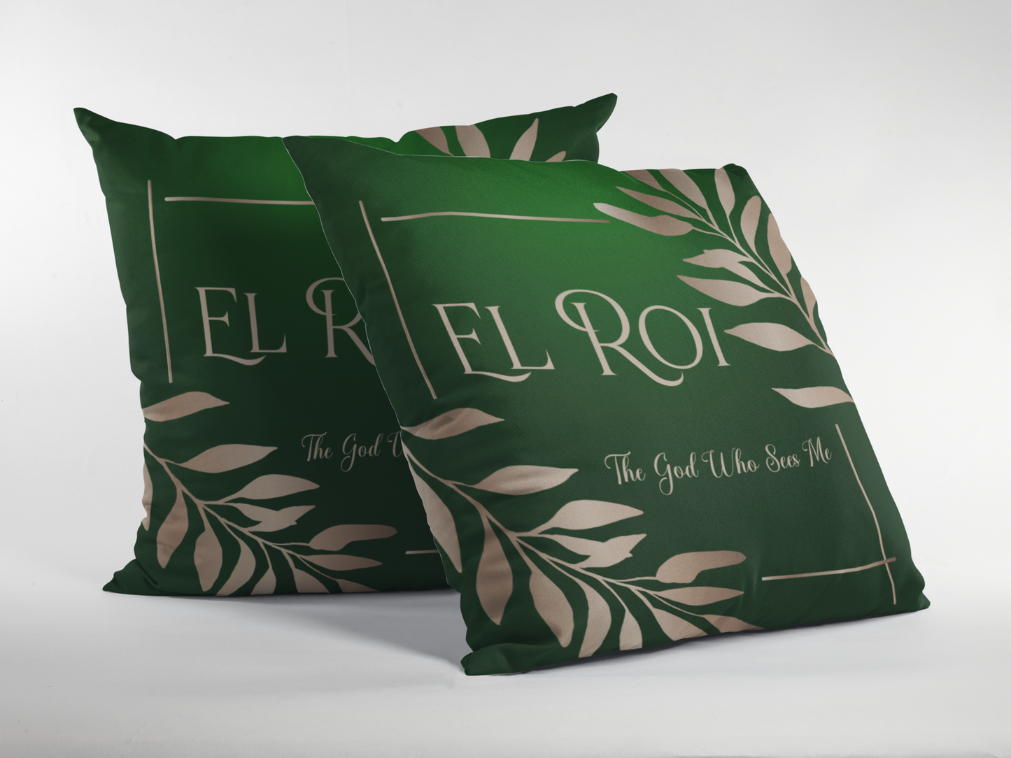 El Roi - (Emerald) Polyester Square Pillow