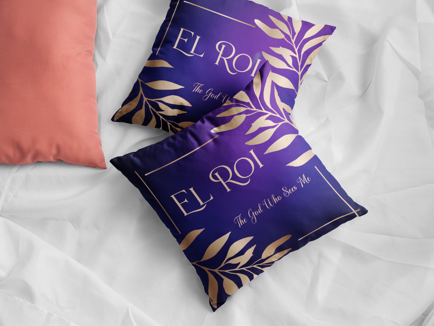 El Roi - (Amethyst) Spun Polyester Square Pillow