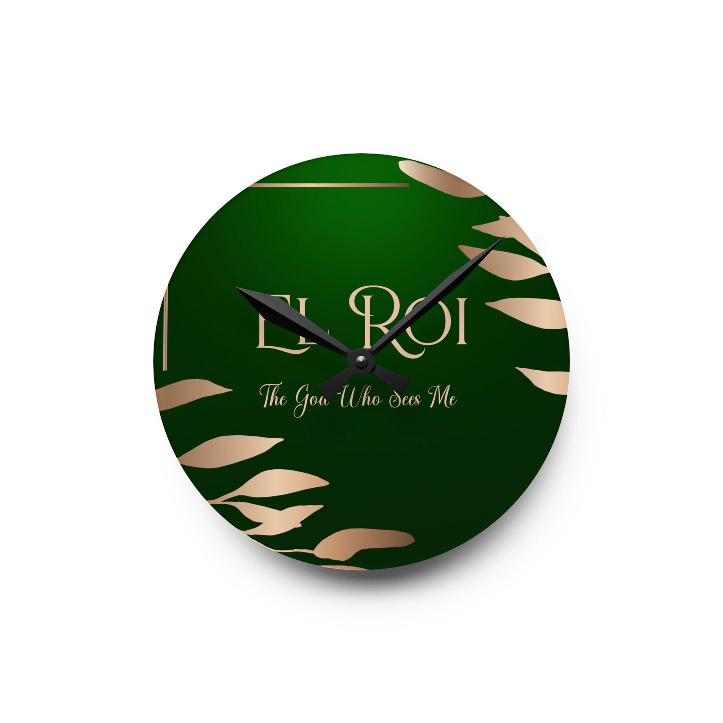 El Roi (Emerald) Acrylic Wall Clock -