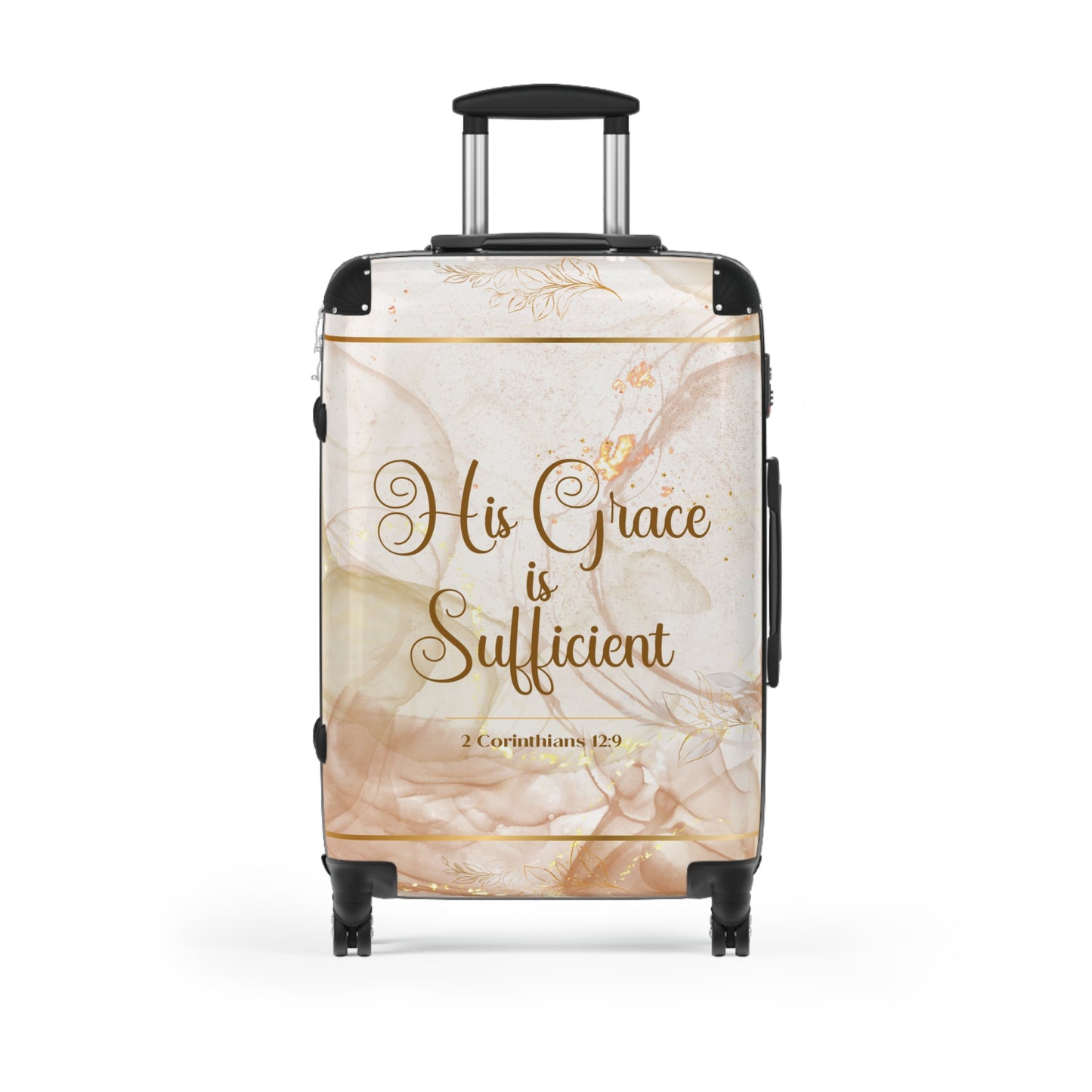 His Grace (Beige/Gold) Suitcase