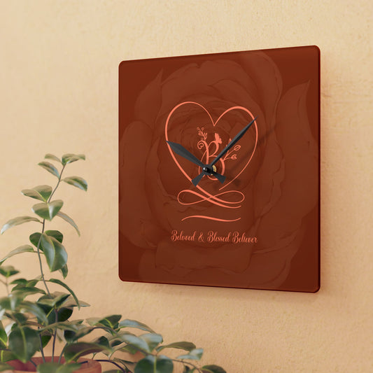 Beloved 2 Acrylic Wall Clock