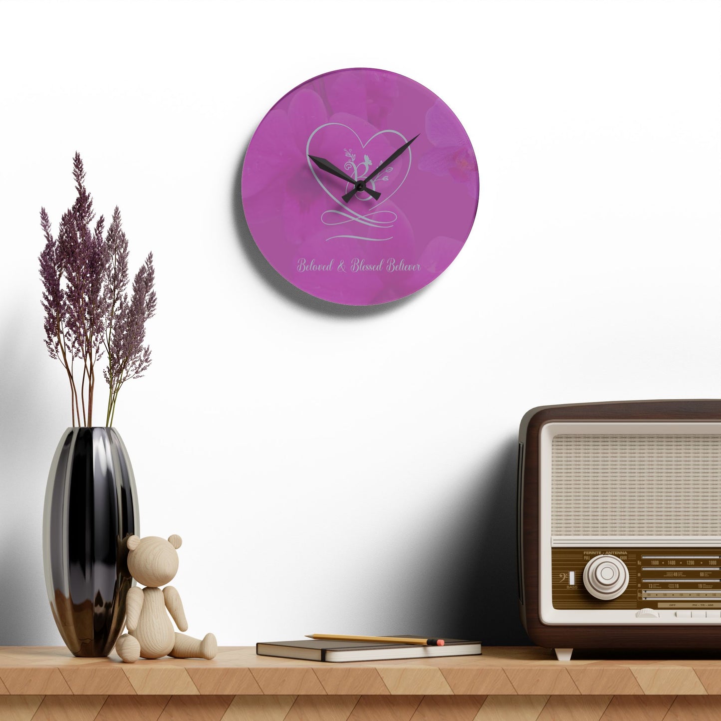 Beloved Acrylic Wall Clock