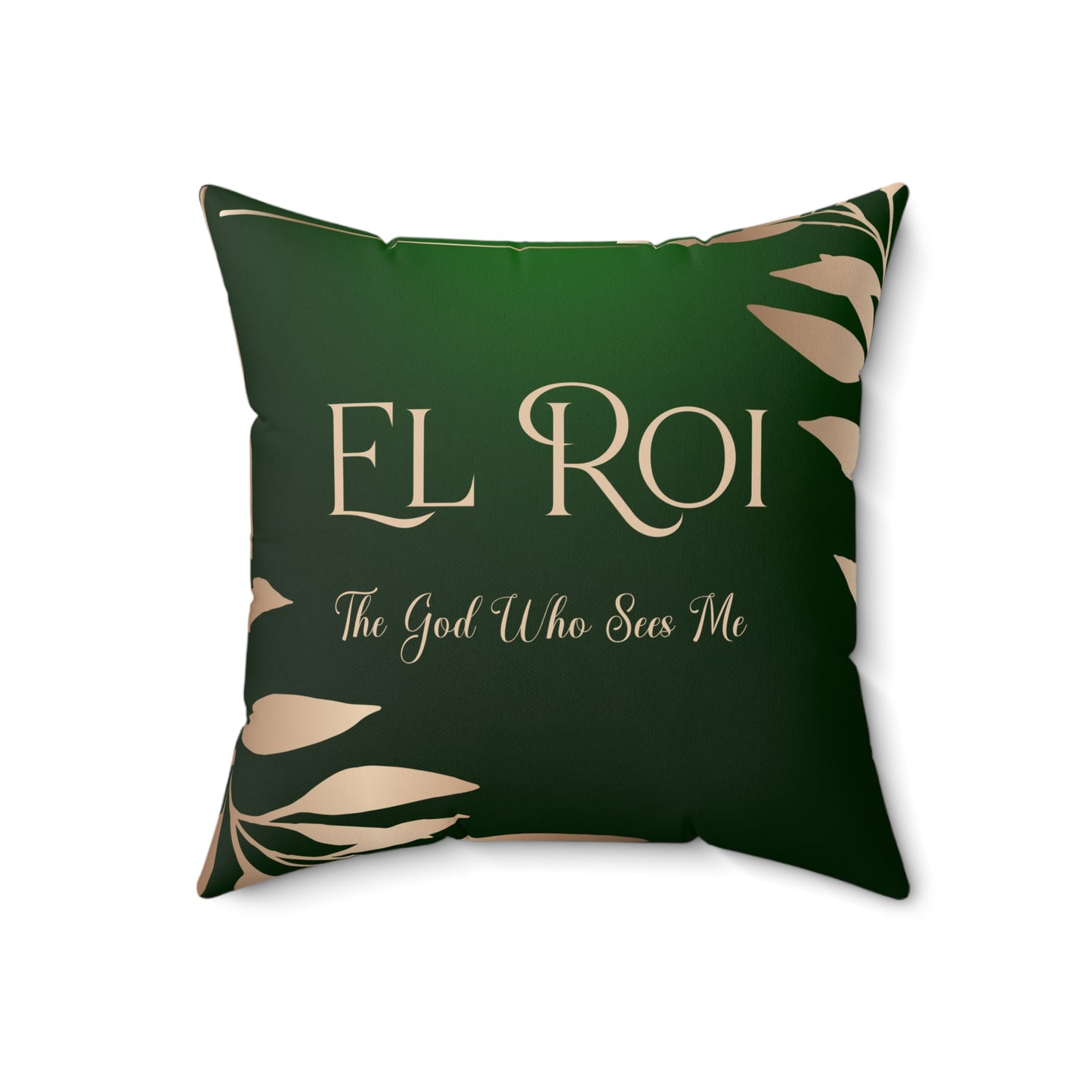 El Roi - (Emerald) Faux Suede Square Pillow