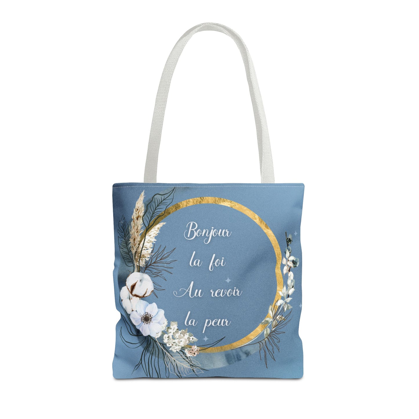 Bonjour la foi Tote Bag (AOP)