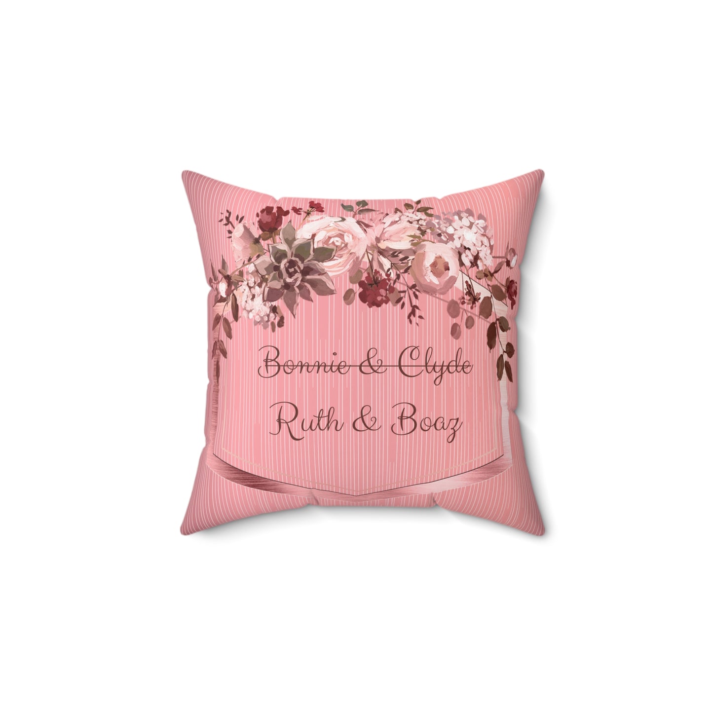 Ruth & Boaz Spun Polyester Square Pillow