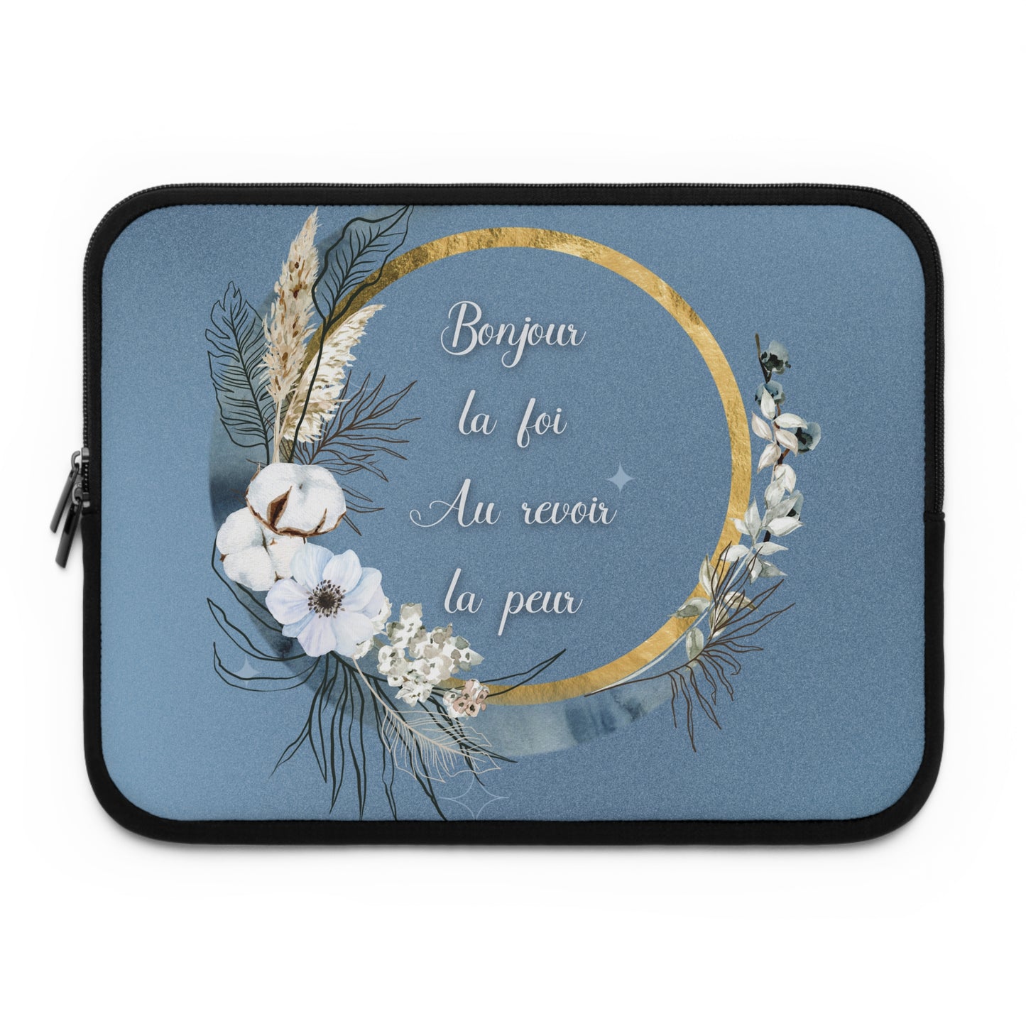 Bonjour la foi Laptop Sleeve