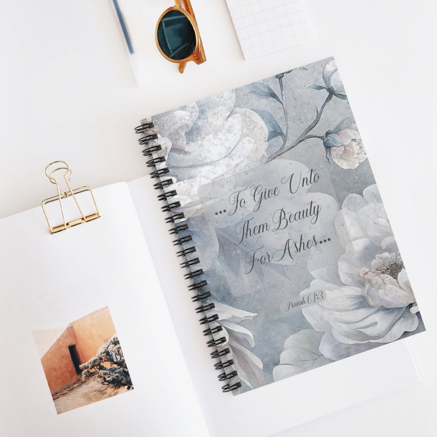 Beauty for Ashes Spiral Notebook - Ruled Line