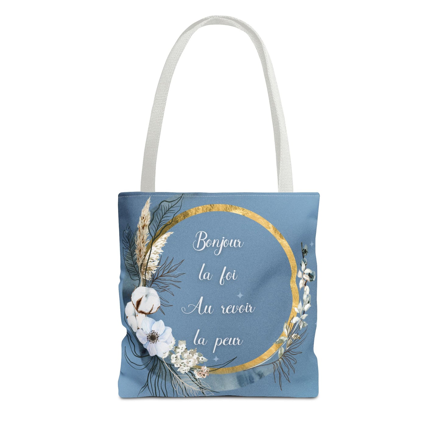 Bonjour la foi Tote Bag (AOP)