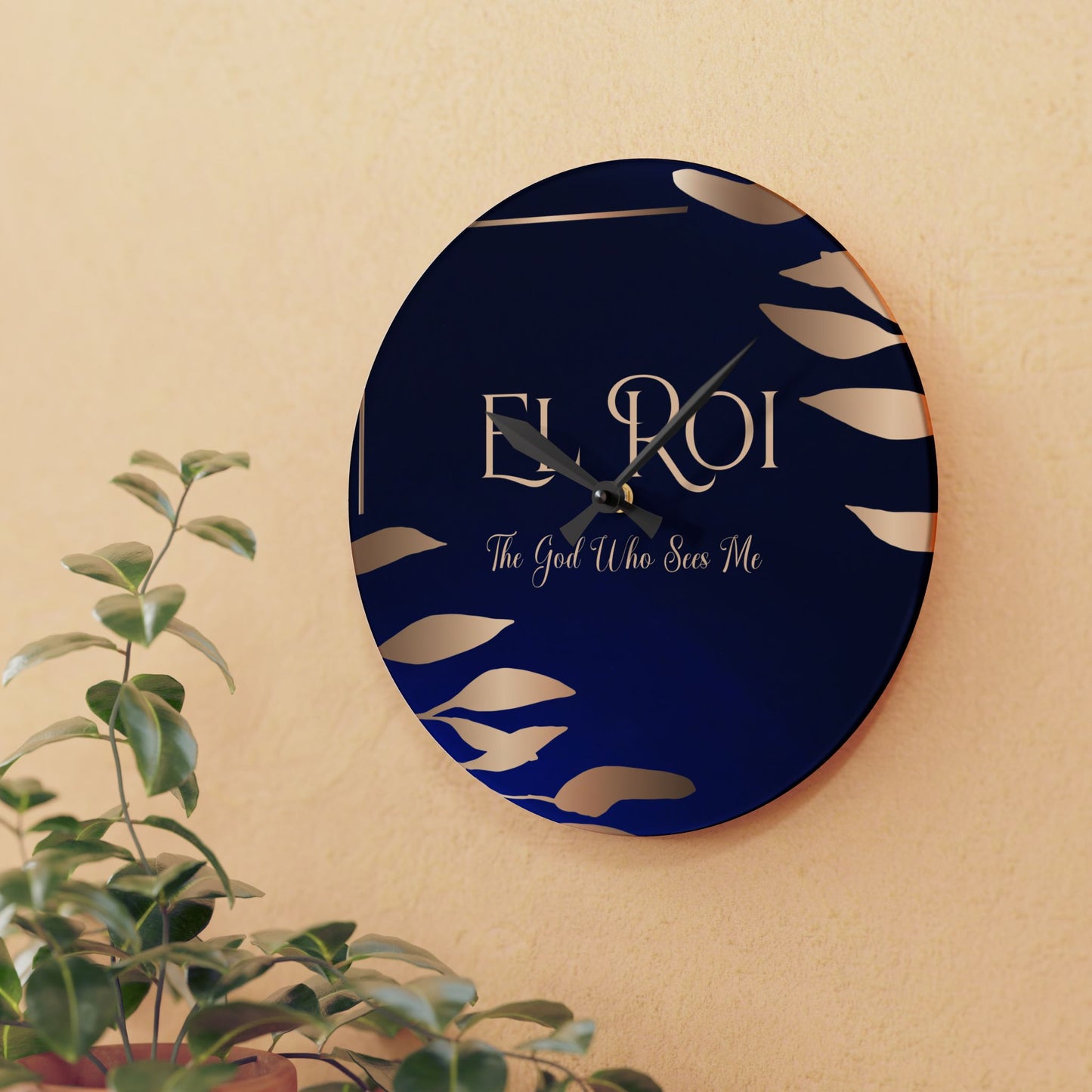 El Roi (Sapphire) Acrylic Wall Clock -