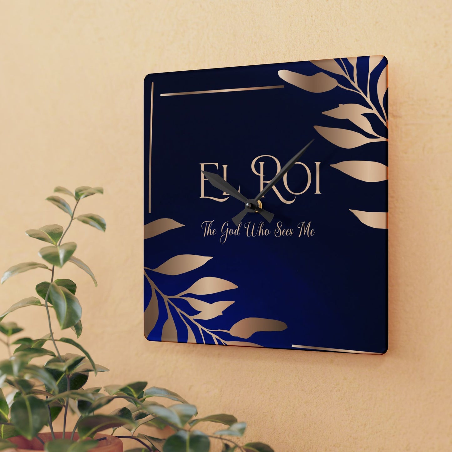 El Roi (Sapphire) Acrylic Wall Clock -