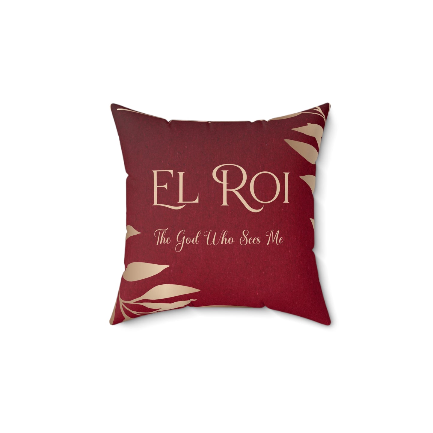 El Roi - (Ruby) Faux Suede Square Pillow