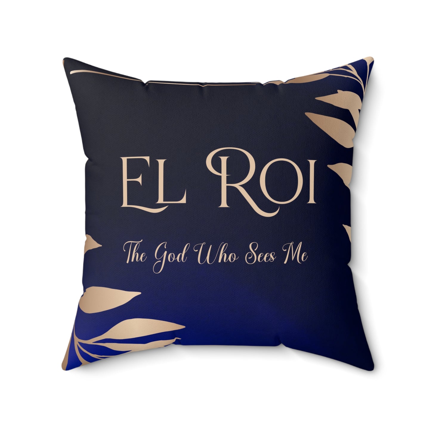 El Roi - (Sapphire) Faux Suede Square Pillow