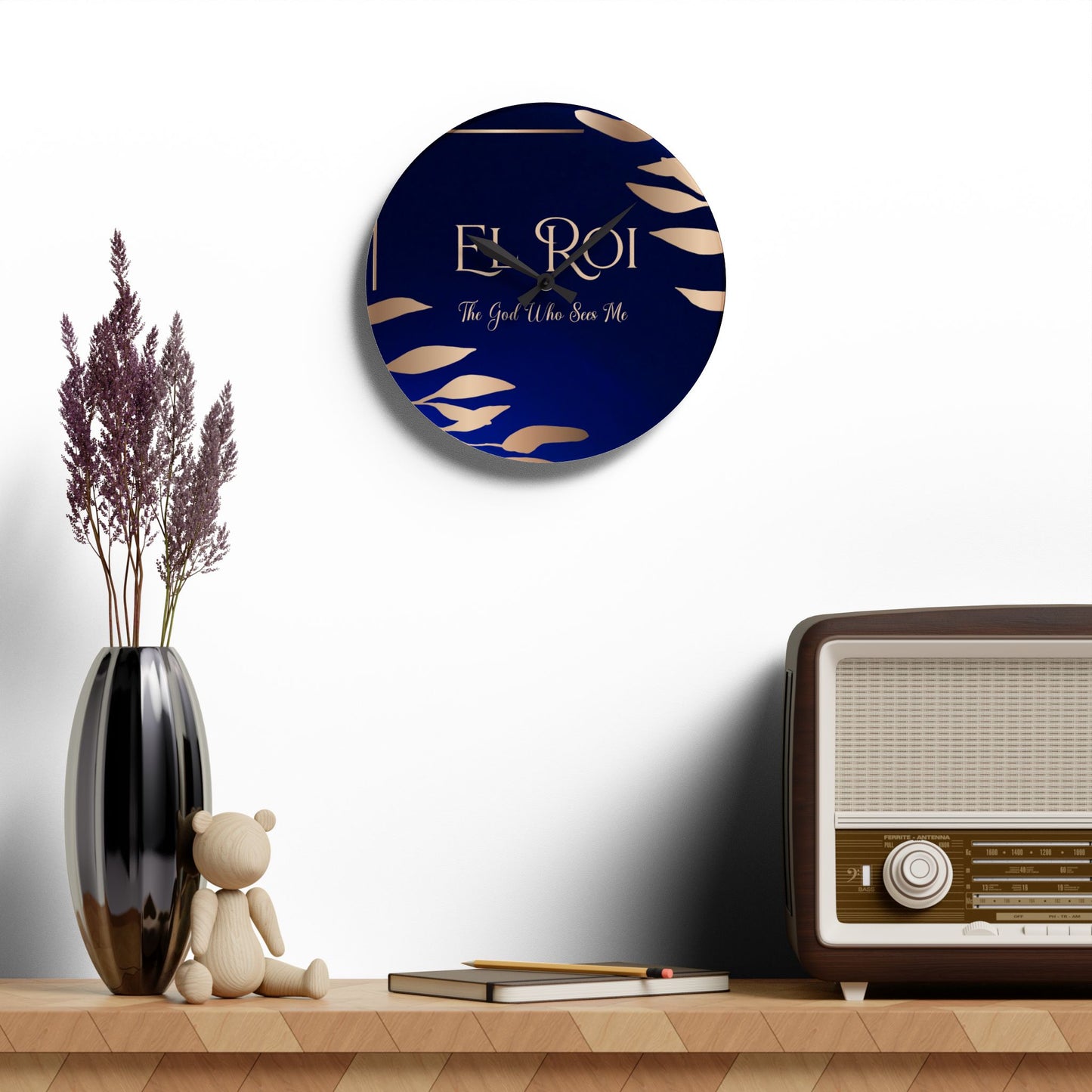 El Roi (Sapphire) Acrylic Wall Clock -