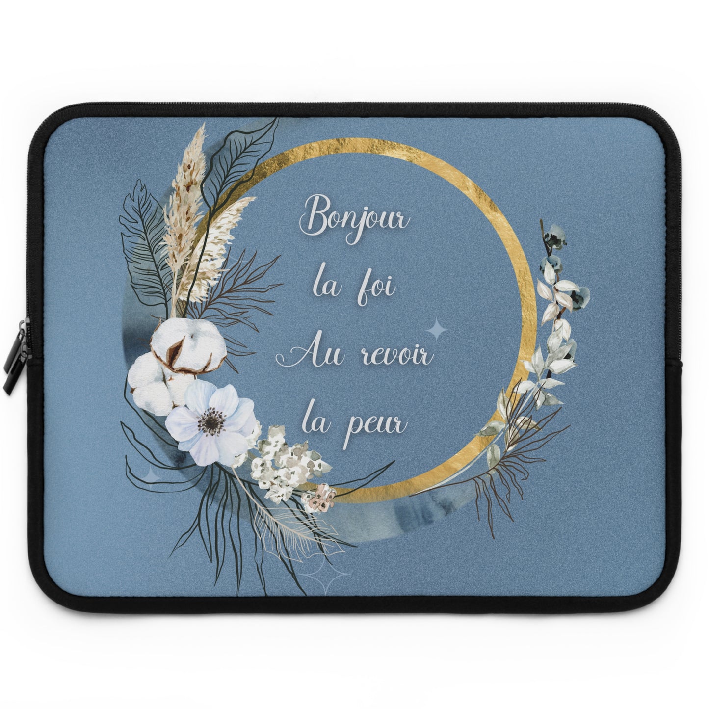 Bonjour la foi Laptop Sleeve