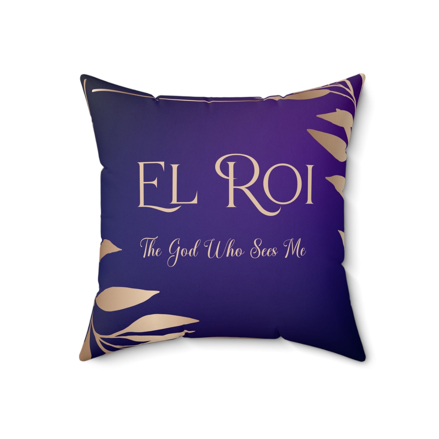 El Roi - (Amethyst) Spun Polyester Square Pillow