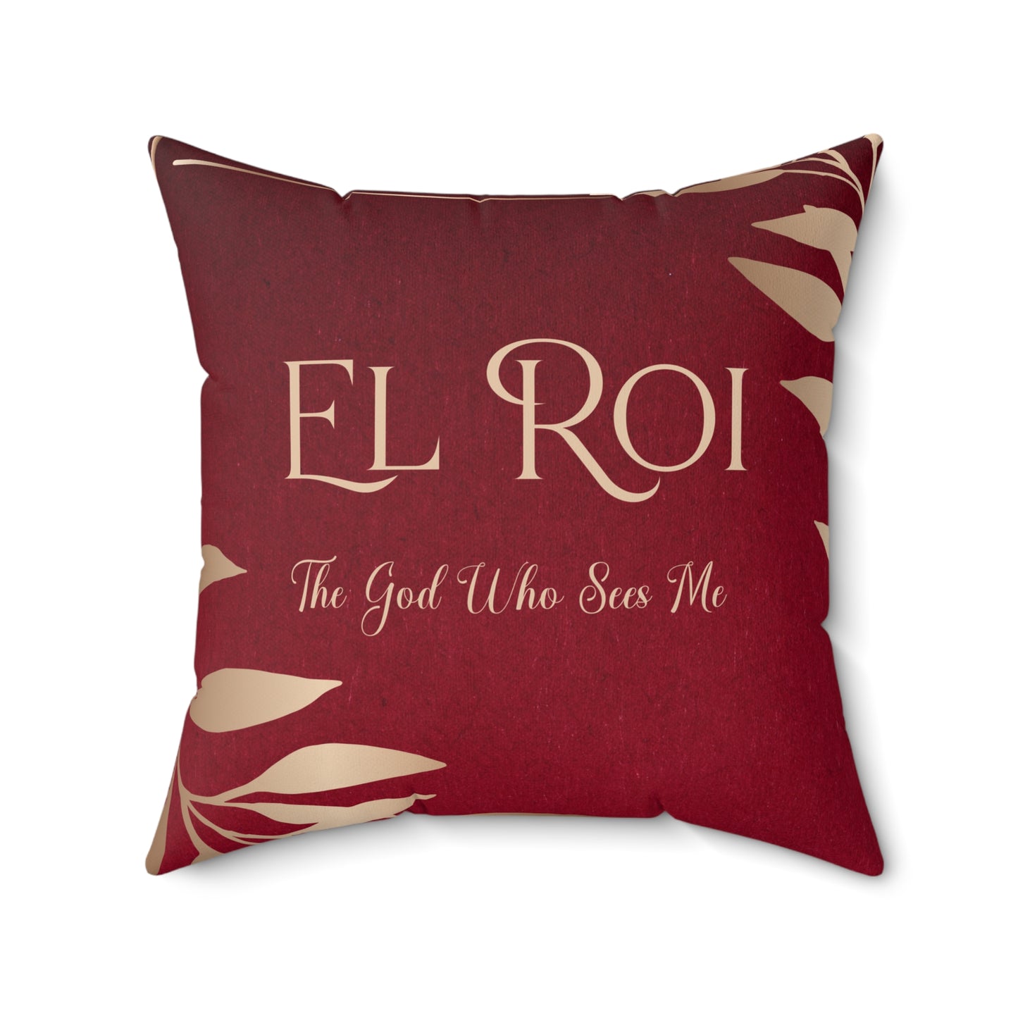 El Roi - (Ruby) Faux Suede Square Pillow