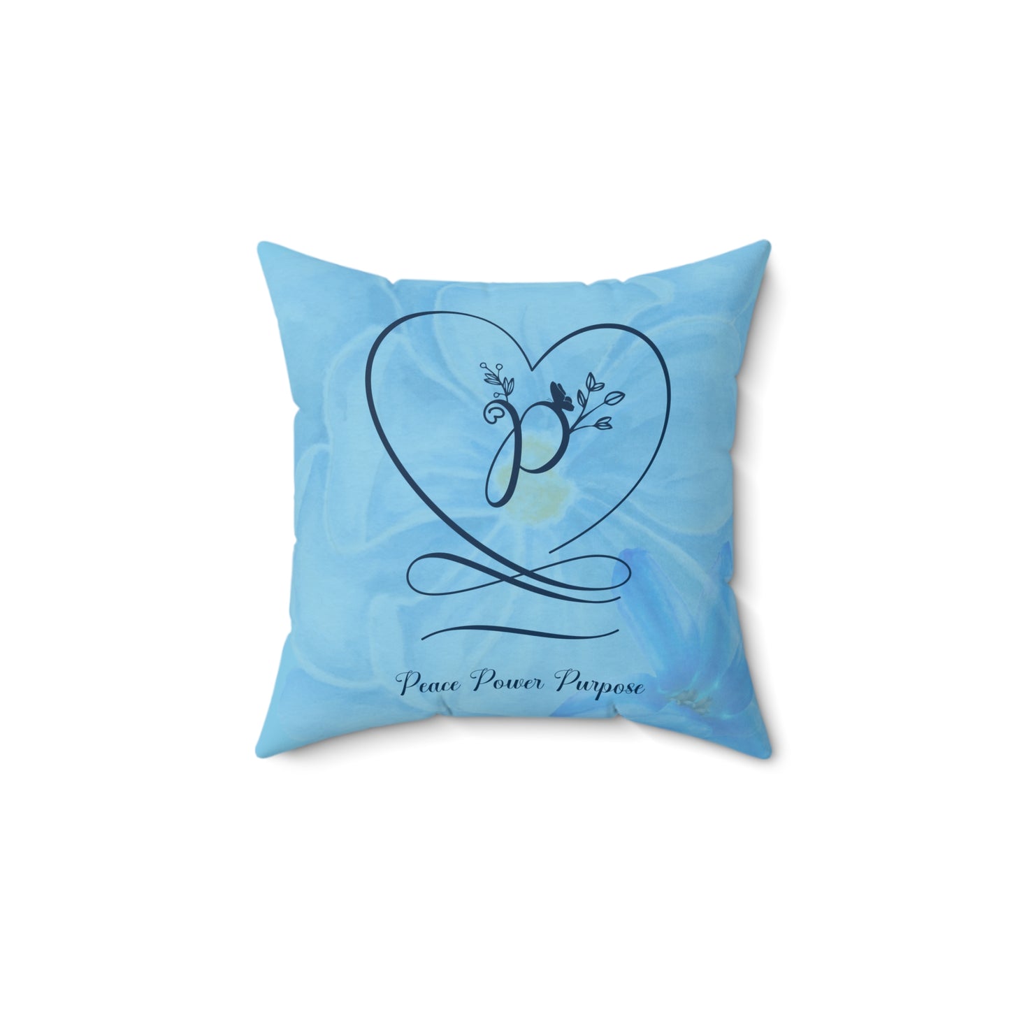 Peace Polyester Square Pillow