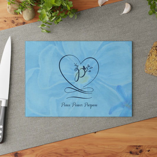 Peace Glass Cutting Board