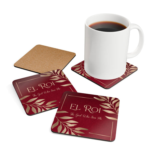 El Roi - (Ruby) Corkwood Coaster Set