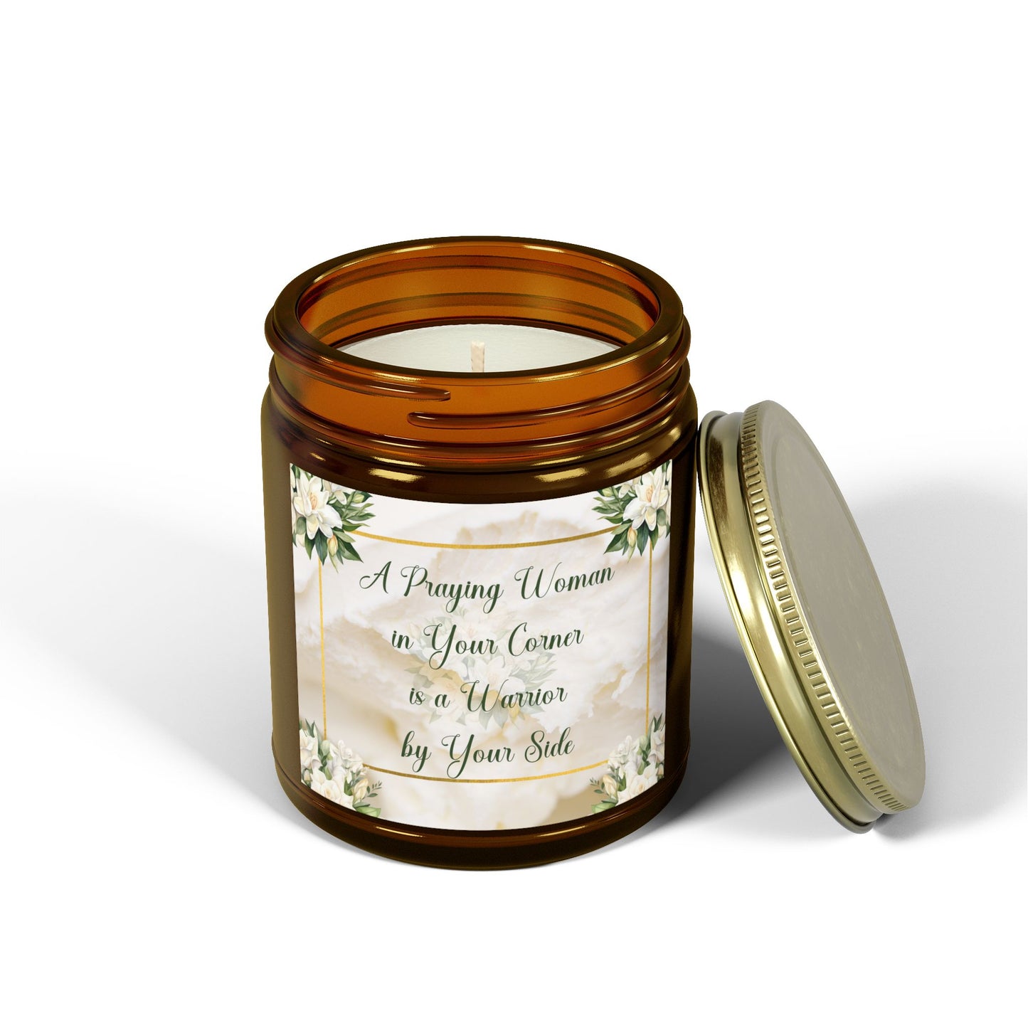 A Praying Woman Coconut Apricot Candles (4oz, 9oz)