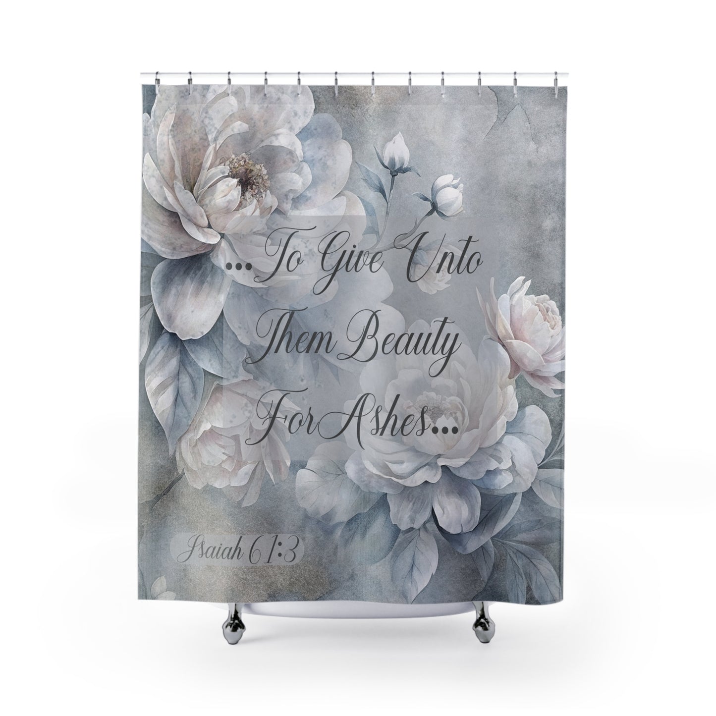 Beauty for Ashes Shower Curtains