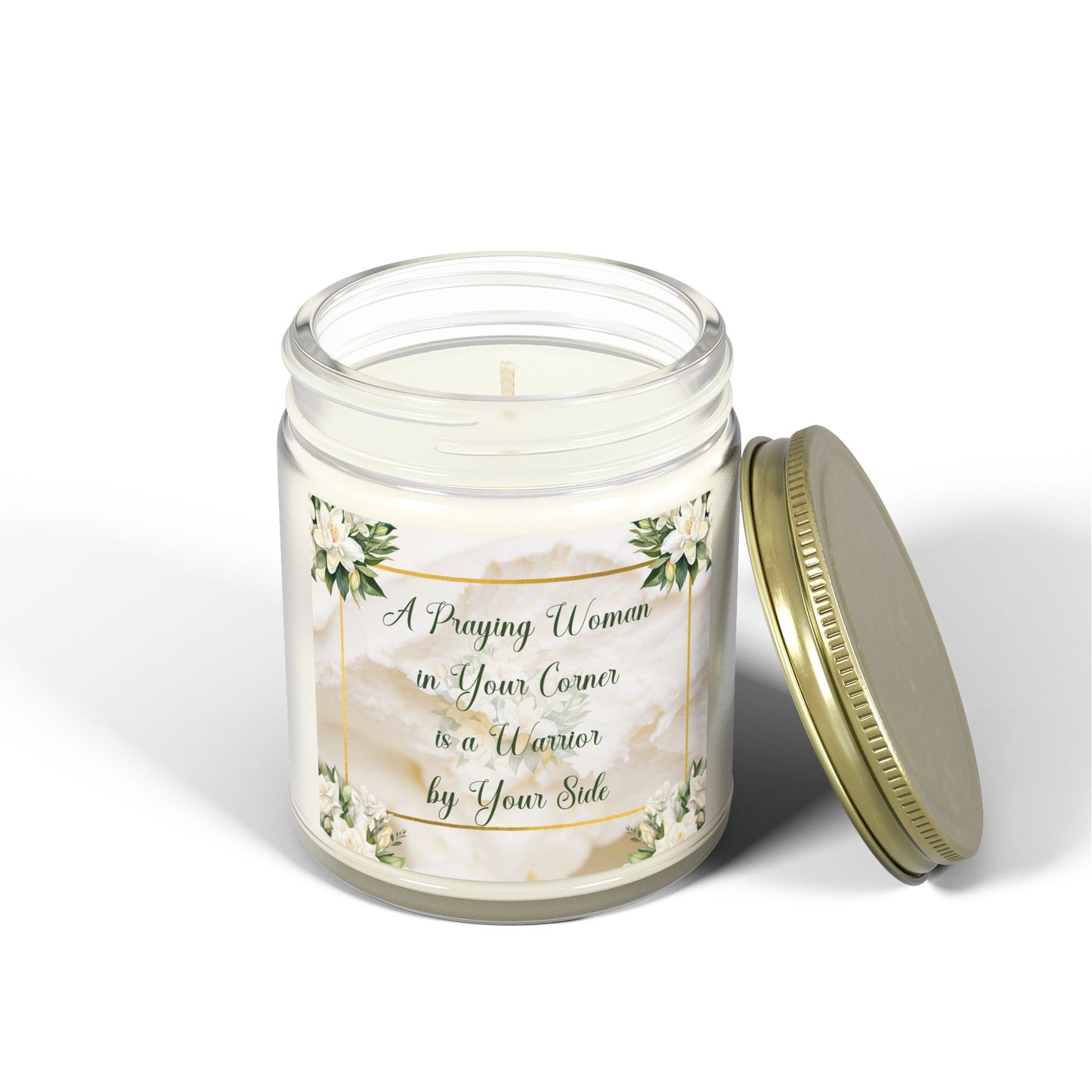 A Praying Woman Coconut Apricot Candles (4oz, 9oz)