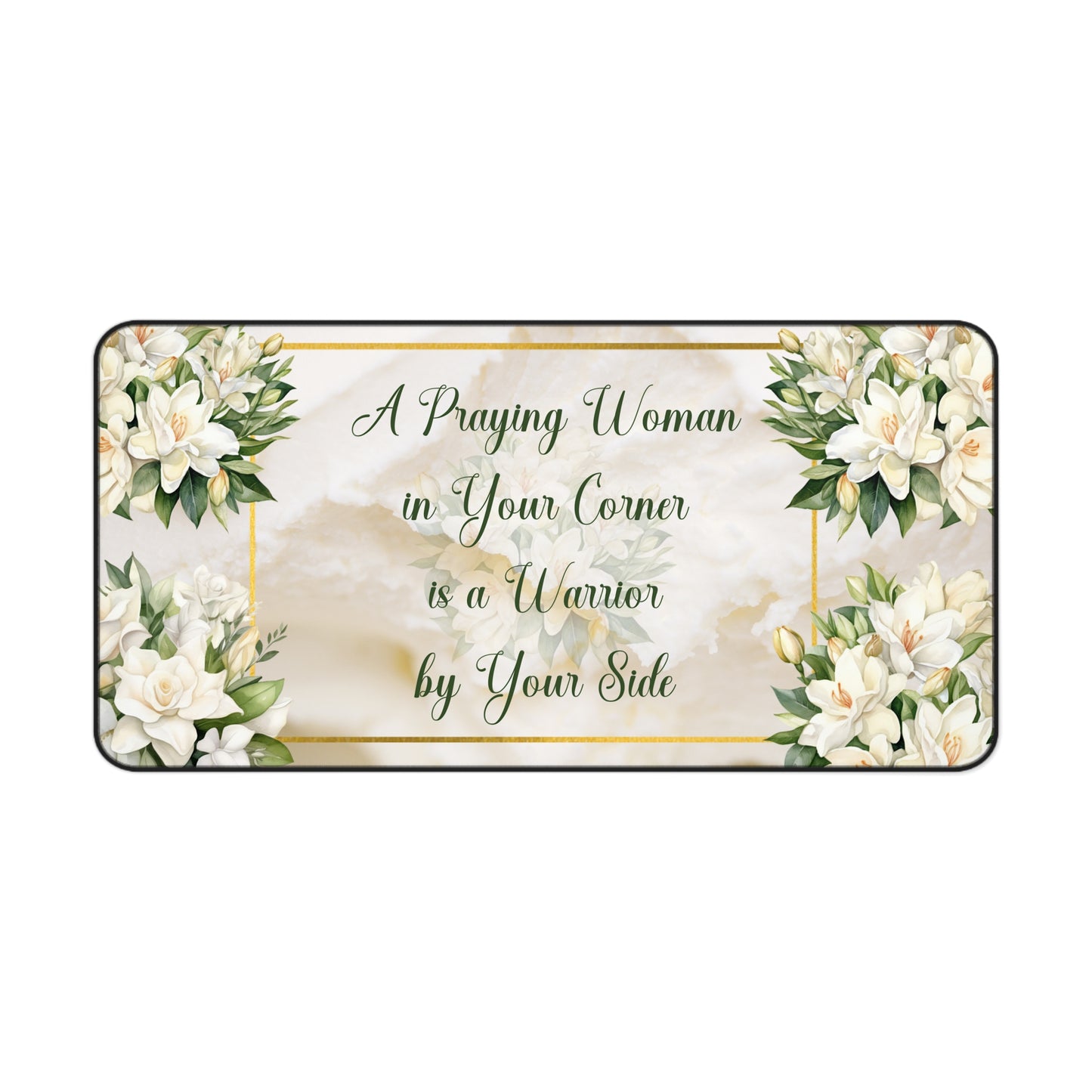 A Praying Woman (Cream) Desk Mat