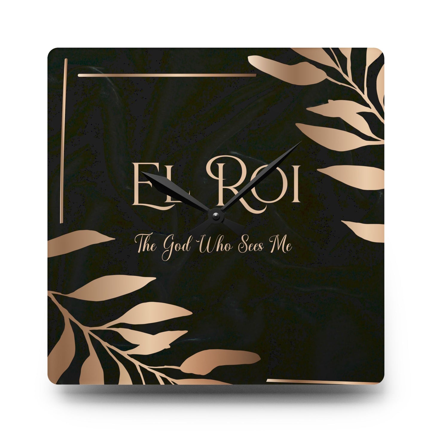 El Roi (Onyx) Acrylic Wall Clock -