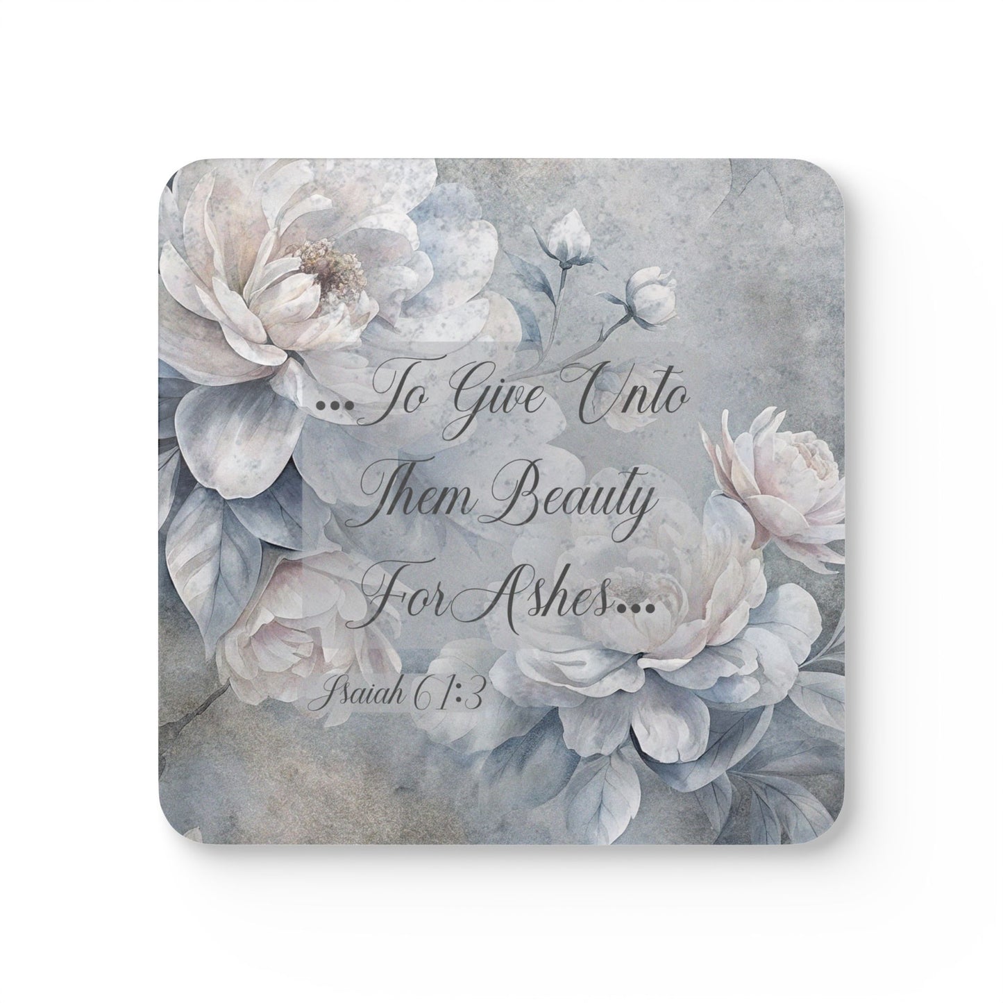 Beauty for Ashes Corkwood Coaster Set