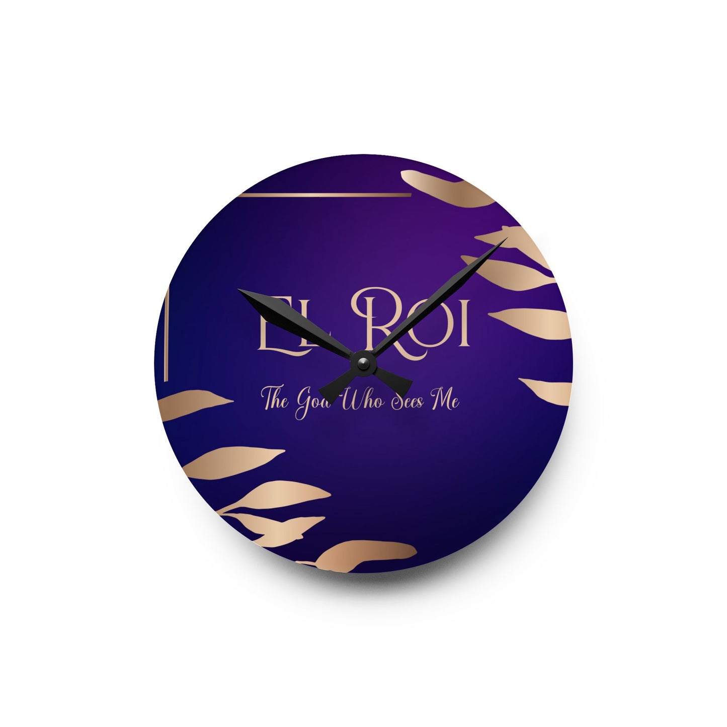 El Roi (Amethyst) Acrylic Wall Clock -