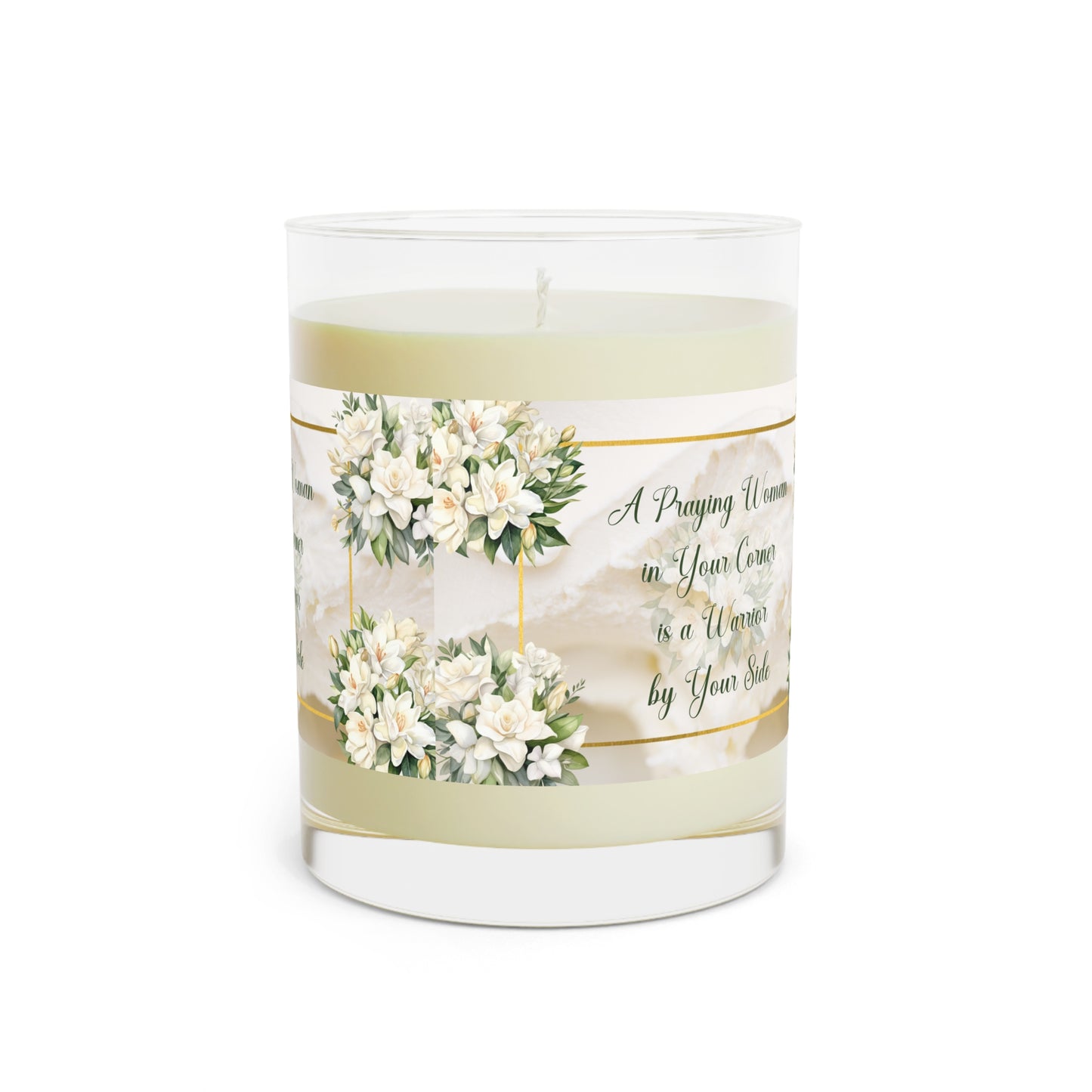 A Praying Woman Scented Candle - Full Glass, 11oz