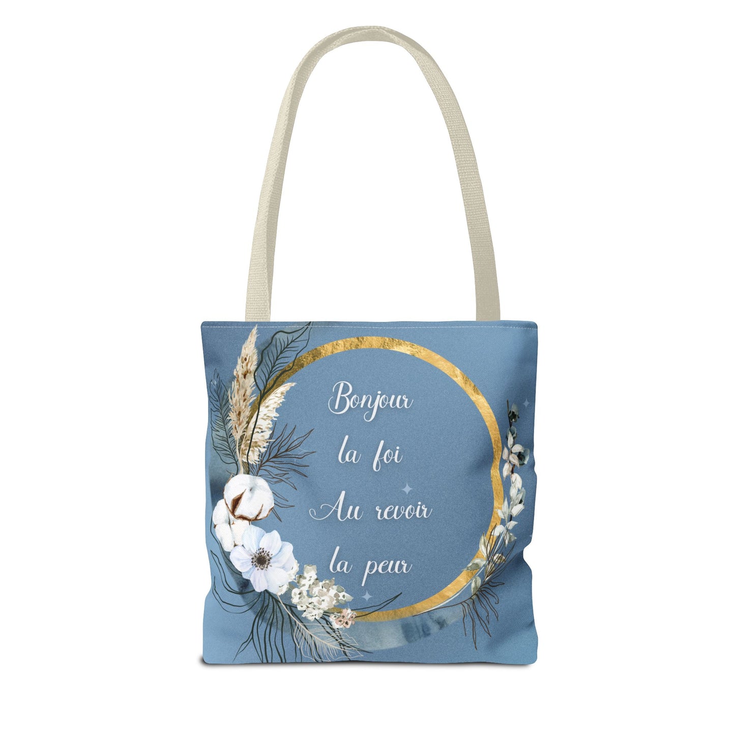 Bonjour la foi Tote Bag (AOP)