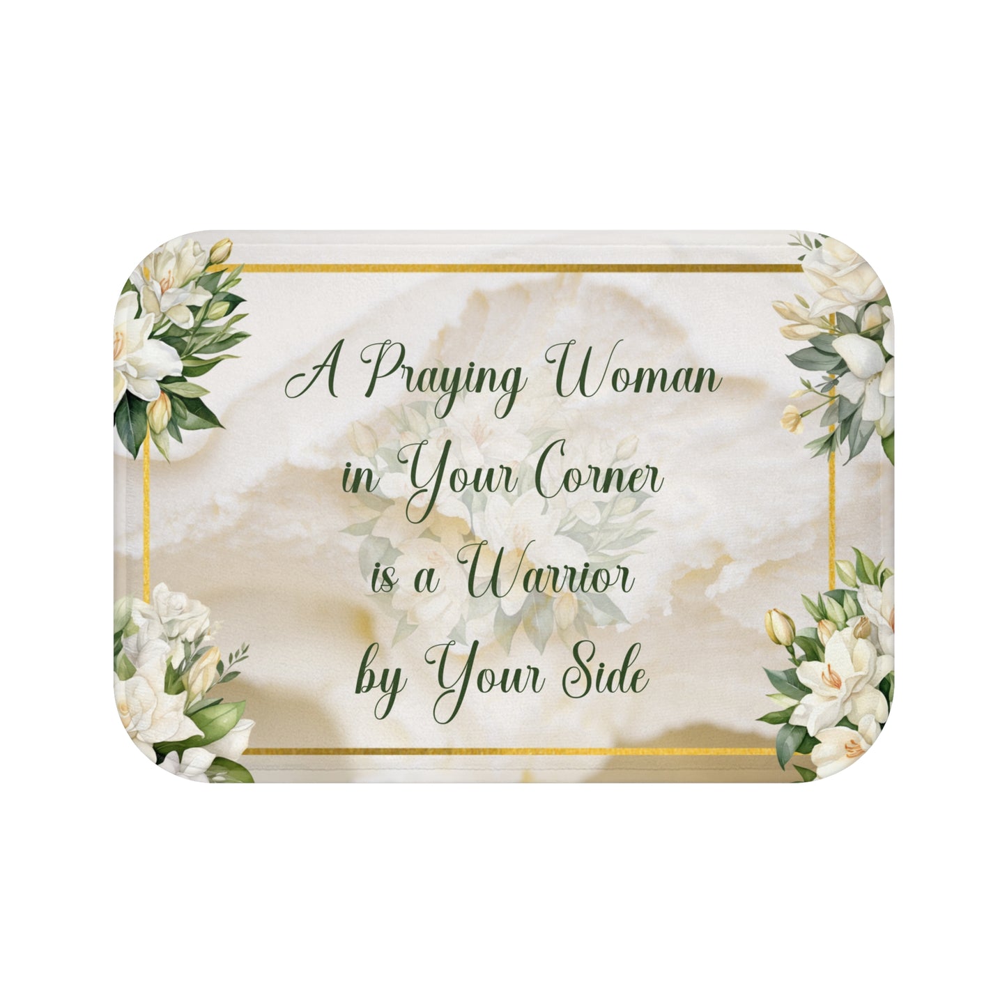 A Praying Woman (Cream) Bath Mat